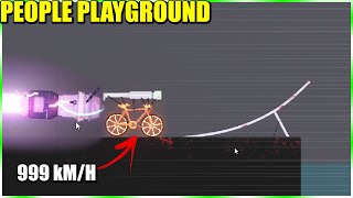 SALTOS EN BICICLETA SUPERSÓNICA A REACCIÓN - PEOPLE PLAYGROUND | Gameplay Español