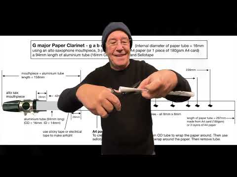 Making a Paper Clarinet (G major)