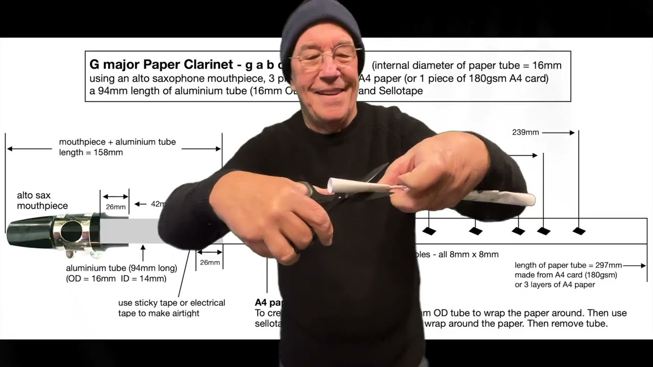 Making a Paper Clarinet (G major)