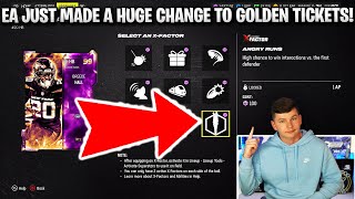 EA JUST MADE A HUGE CHANGE TO GOLDEN TICKETS! DID EA JUST FIX THEM?