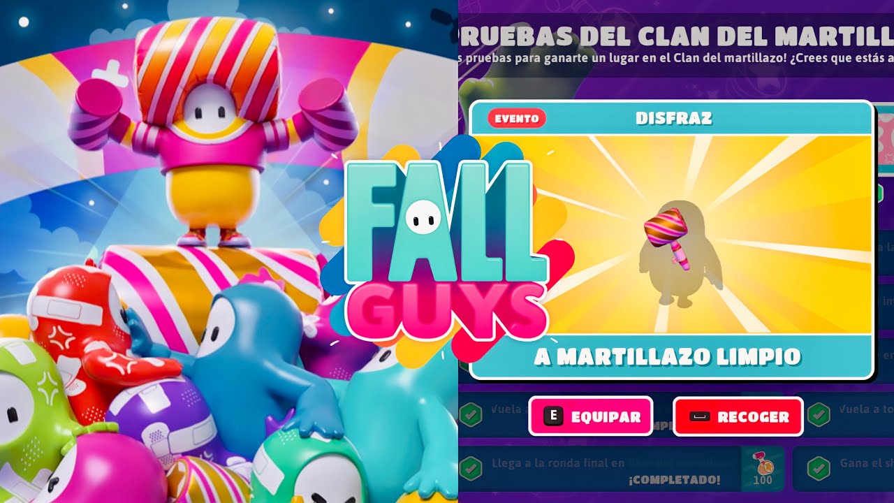 COMPLETANDO TODOS LOS DESAFÍOS LAS PRUEBAS DEL CLAN DEL MARTILLAZO - Fall Guys