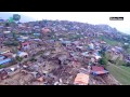Aerial footage of barpak gorkha epicenter after the 7 6 magnitude earthquake