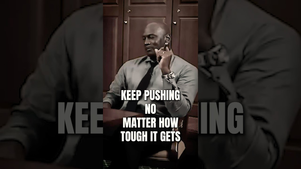 Keep pushing, no matter how tough it gets. - Michael Jordan 