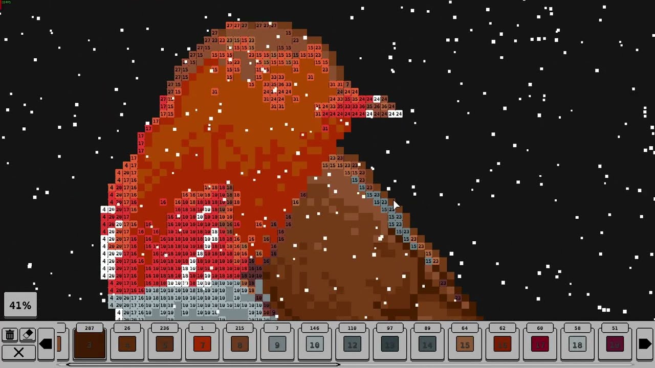 comfort gaming part 0004 - coloring pixels - "puppy/birdie (robin)" (no commentary)