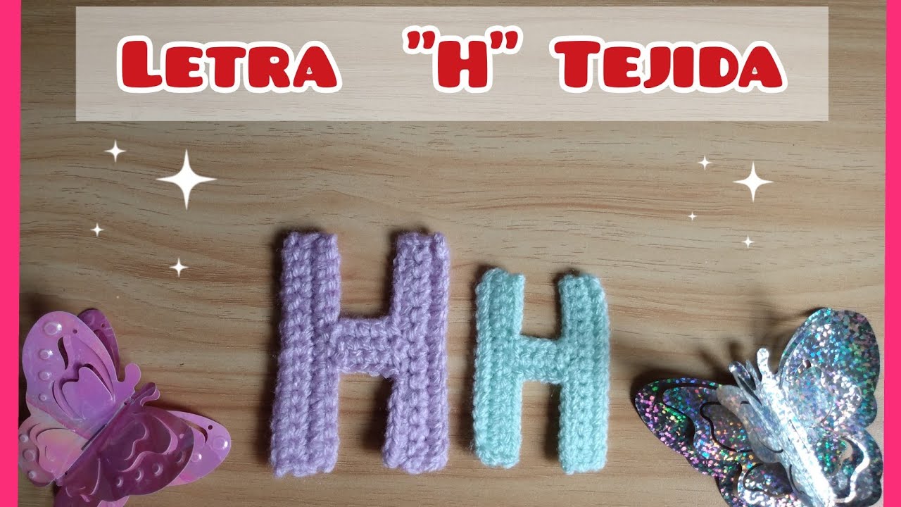 letras tejidas. letra 