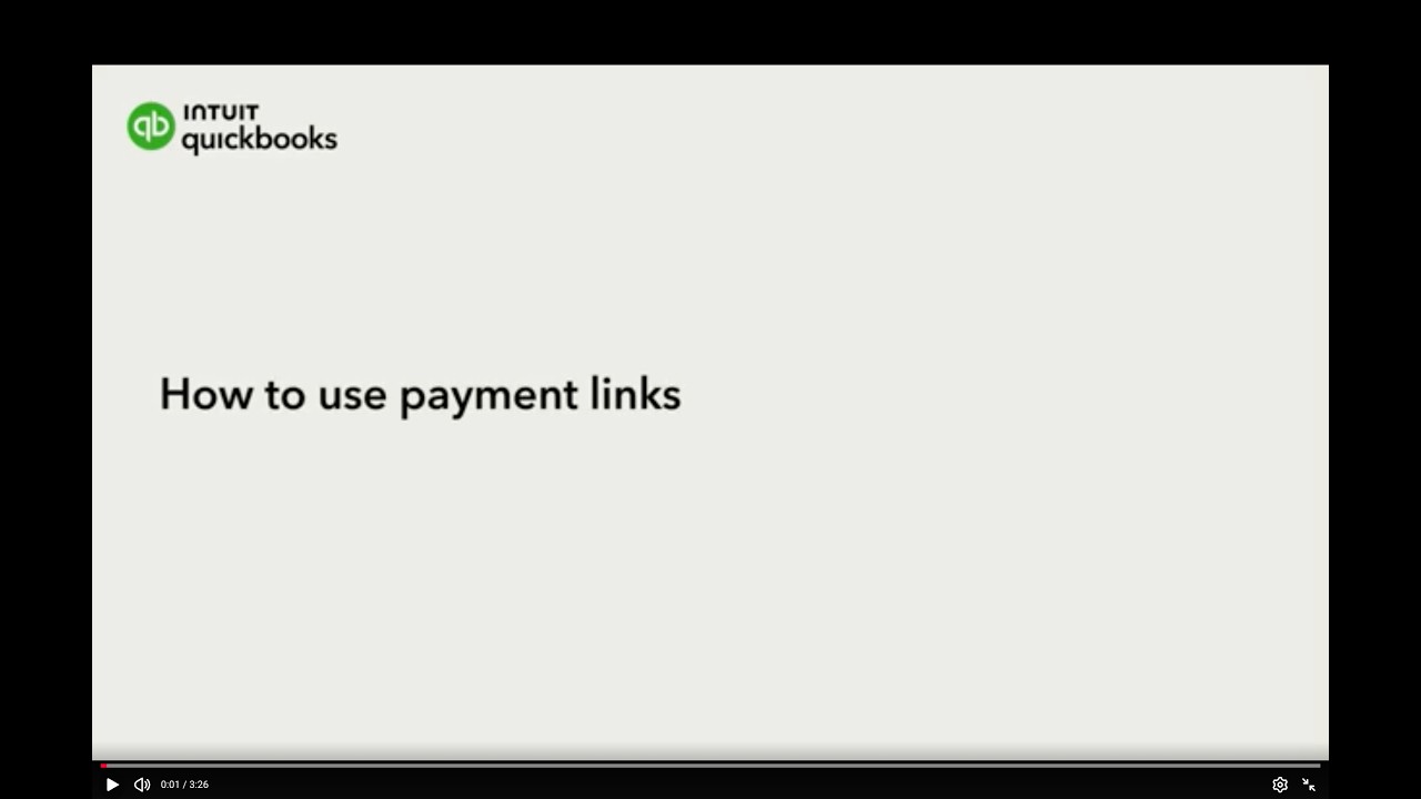 How to use payment links in QuickBooks Online - YouTube