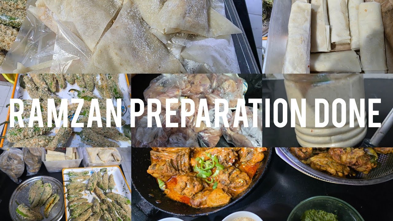 Ramzan preparation Done  Qeema samosa/spring rolls/peri pari bites/again stairs  sy gir gai/