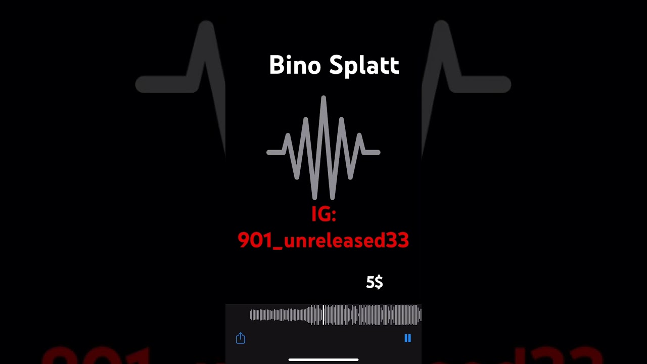 Watch Bino Splatt - freestyle 2 unreleased (snippet) DM to buy or trade on YouTube Watch Bino Splatt - freestyle 2 unreleased (snippet) DM to buy or trade on YouTube