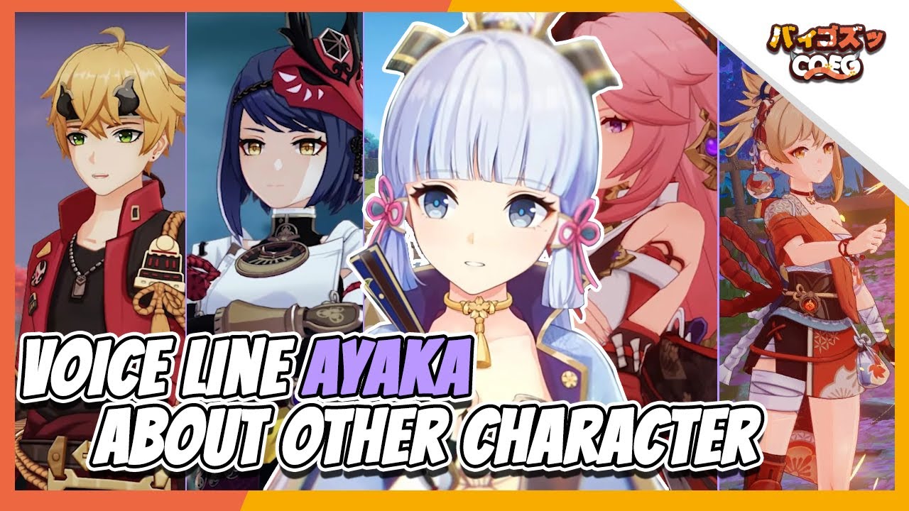 [Voice Line Ayaka] About Other Character | Dub Japan (Sub Eng & Ind ...