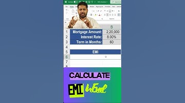Calculate LOAN EMI in Excel with this simple formula ! #excel #shorts #finance #tipsandtricks