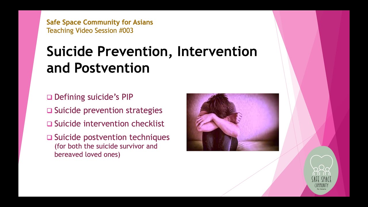 V03 SSC Video on Suicide Prevention, Intervention, and Postvention by ...
