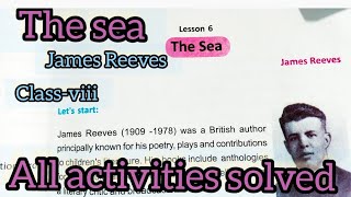 The sea by James Reeves All activity solved class-viii