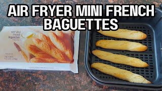 Air Fryer Trader Joe's Mini French Baguettes 🥖 Easy Crispy Bread Snack or Side in Minutes!