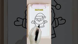 how to draw santa claus  #art #drawing #drawingtutorial #easydraw #kidart #forkids #howtodraw