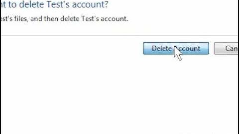 How to remove a user account and delete all user files in Windows 7