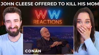 THE DEAD MOTHER SKETCH┃Conan:John Cleese Offered To Kill His Mom To Cheer Her Up┃REACTION