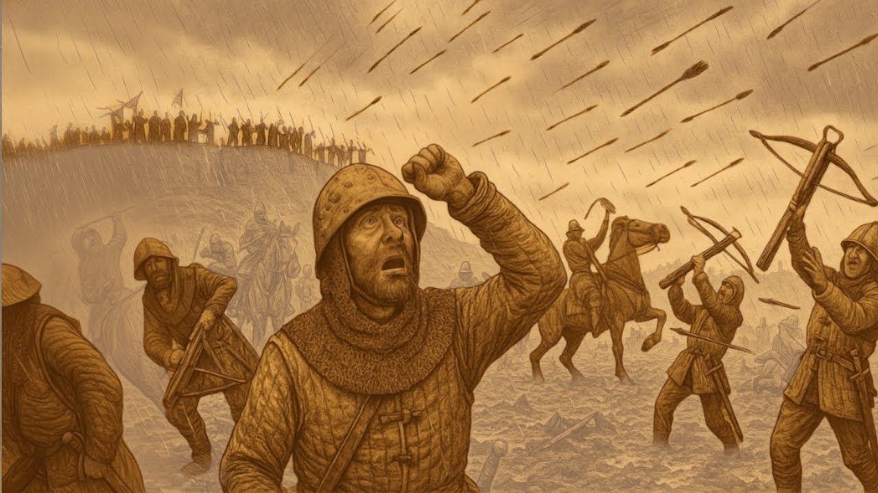Cómo CAMPESINOS con Arcos DESTRUYERON al Ejército más Poderoso de Europa | La Masacre de Crécy