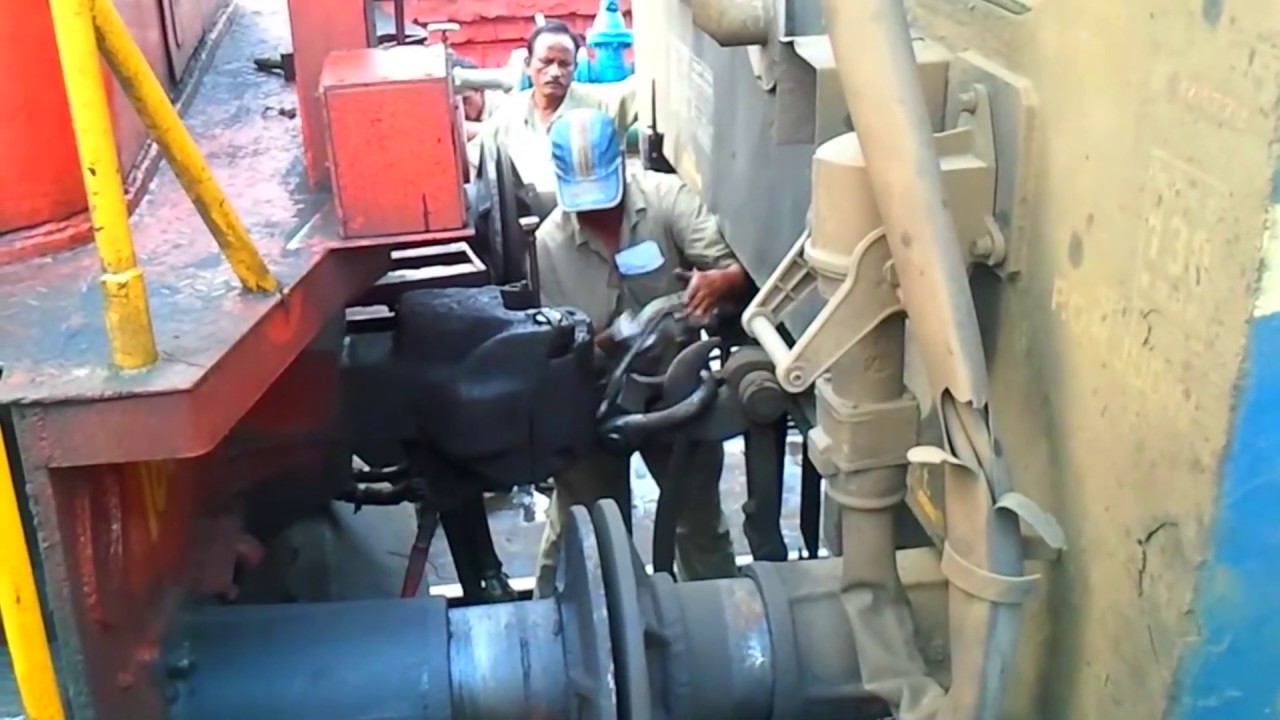 Diesel Engine connecting  to a Train!!!!!