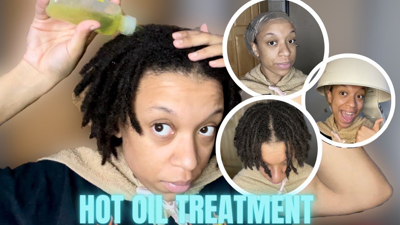 DIY Hot Oil Treatment For Locs Step By Step ! YouTube