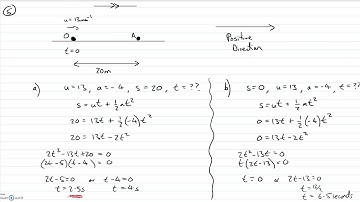 Kinematics Examples 5 and 6
