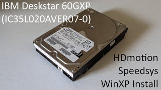 IBM Deskstar 60GXP (IC35L020AVER07-0) Hard drive sounds - YouTube
