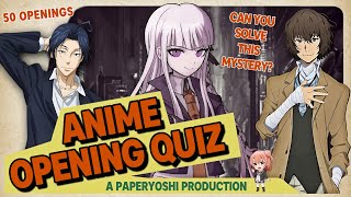 ANIME OPENING QUIZ | Can You Solve This Anime Mystery