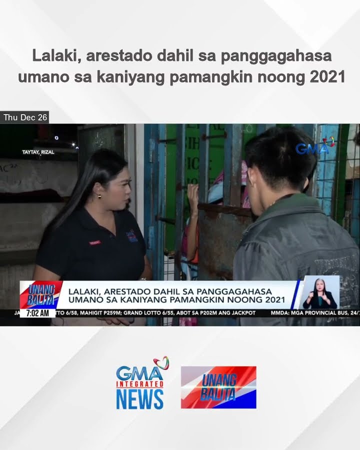 Lalaki, arestado dahil sa panggagahasa umano sa kaniyang pamangkin noong 2021 | Unang Balita