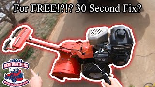 Can We Fix This Free Expensive Yard Machines Tiller?