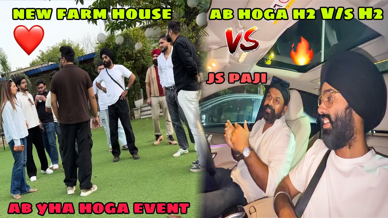 ab hoga JS paji ke sath Ninja H2 V/s H2 😍 New Farm house le liya Event ke liye ❤️ 