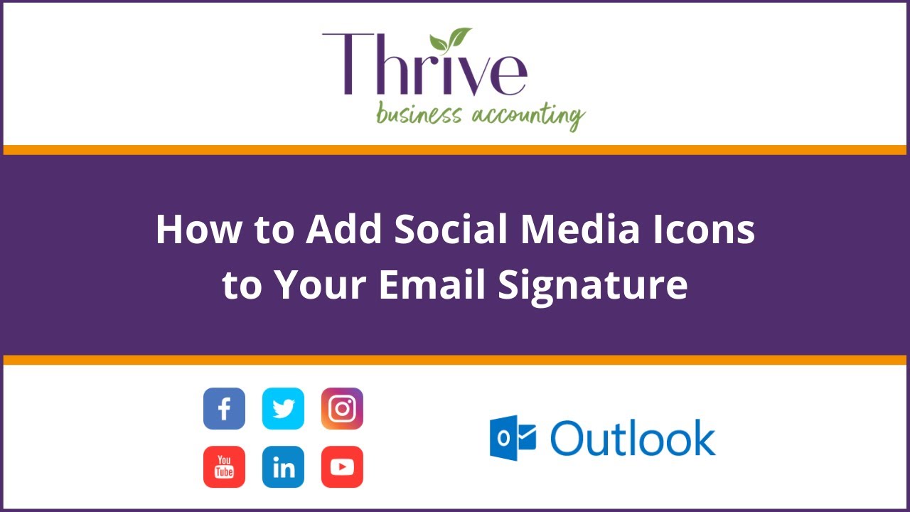 How To Add Social Media Icons To Email Signature Outlook 2010