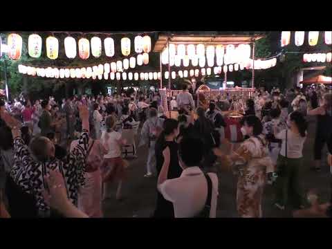 【ダンシングヒーロー】　2022年京橋公園盆踊り2日目１０終　東京都中央区