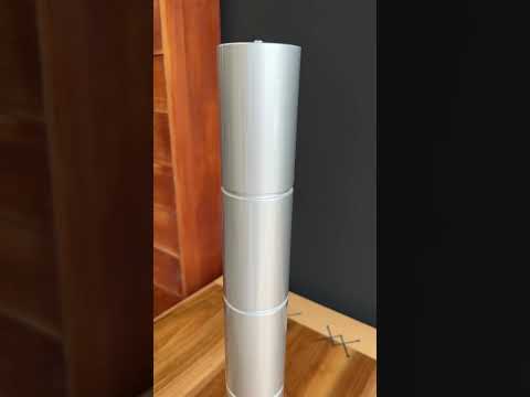 Меблеві ніжки і опори дерев'яні для столу кулі H.600 D.70 / Циліндр - 6.1, видео 1