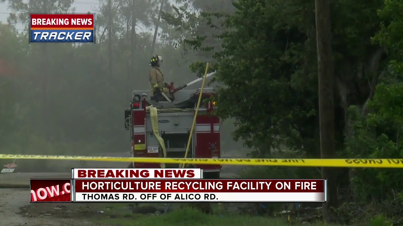 Mulch fire burning in SOuth Fort Myers YouTube