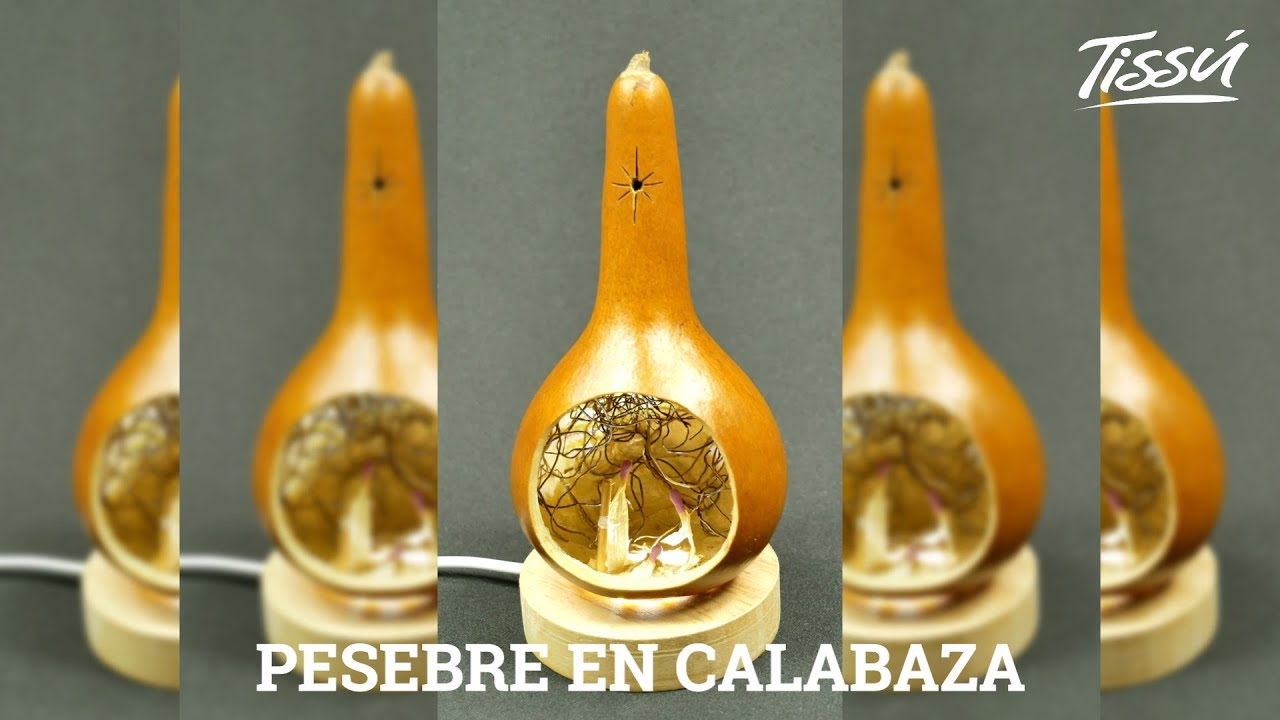 PESEBRE ILUMINADO EN MINI CALABAZA
