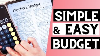how to create a budget SIMPLE AND EASY | Naturally Lizzie screenshot 2