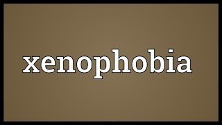 Xenophobia Meaning Youtube