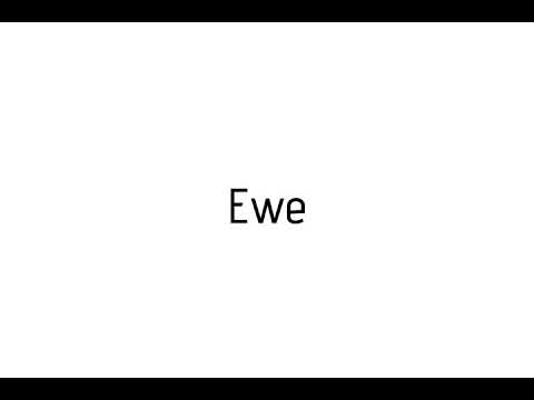 How To Pronounce Ewe Ewe Pronunciation Youtube
