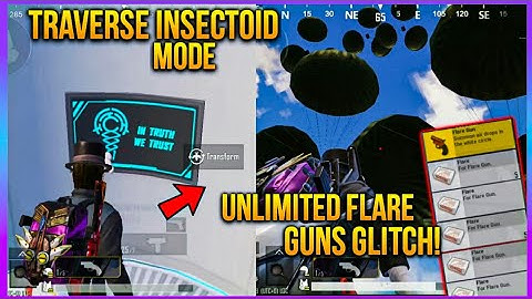 Unlimited Flare Guns Trick In Pubg Mobile | Traverse Insectoid Mode Flare Guns Glitch