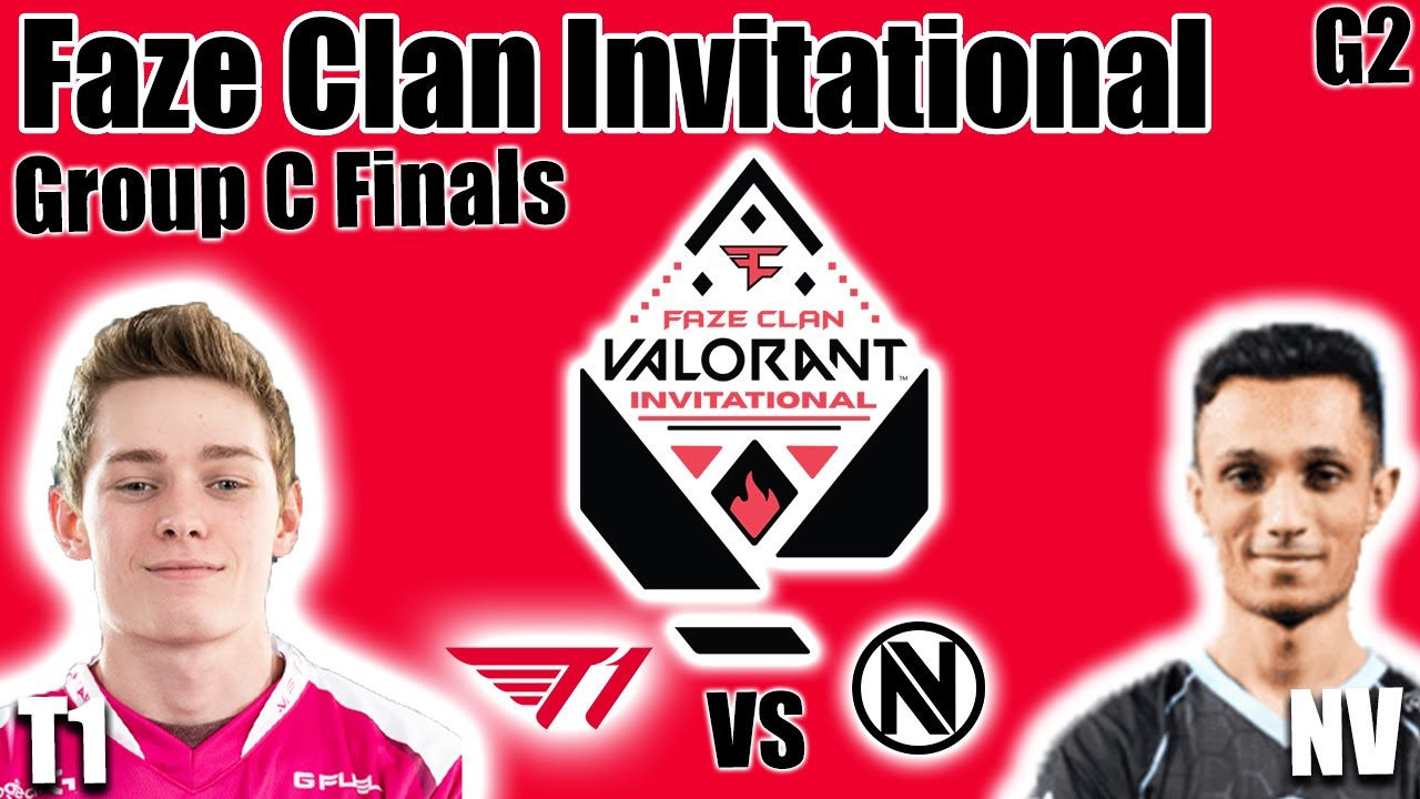 T1 vs Envy game 2 - Group C Upper Bracket Finals | Faze Clan Valorant Invitational