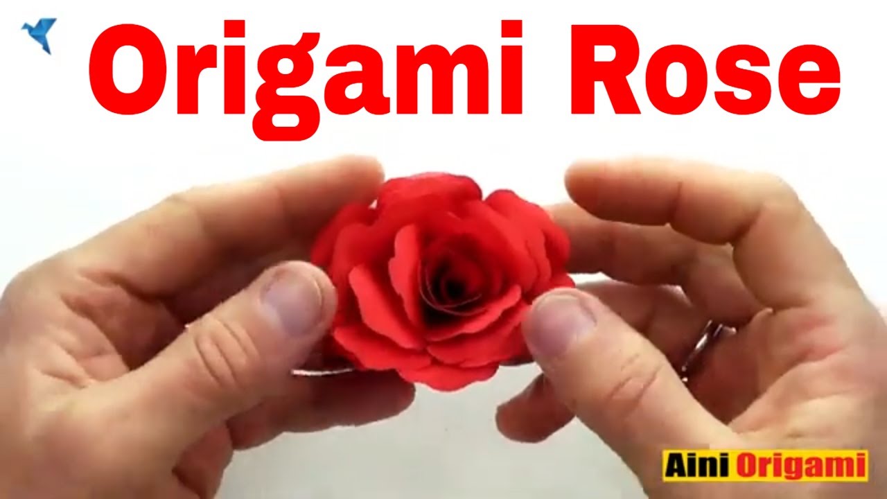 Origami Rose | Comment faire une rose en origami - YouTube