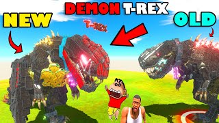 UPGRADING DEMON T-REX with UNDEFEATED FORMULA vs OLD DEMON T-REX SHINCHAN and CHOP in ARBS Dinosaur