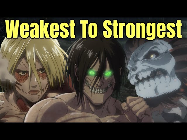 Ranking The 9 Titan Shifters | Attack on Titan - YouTube
