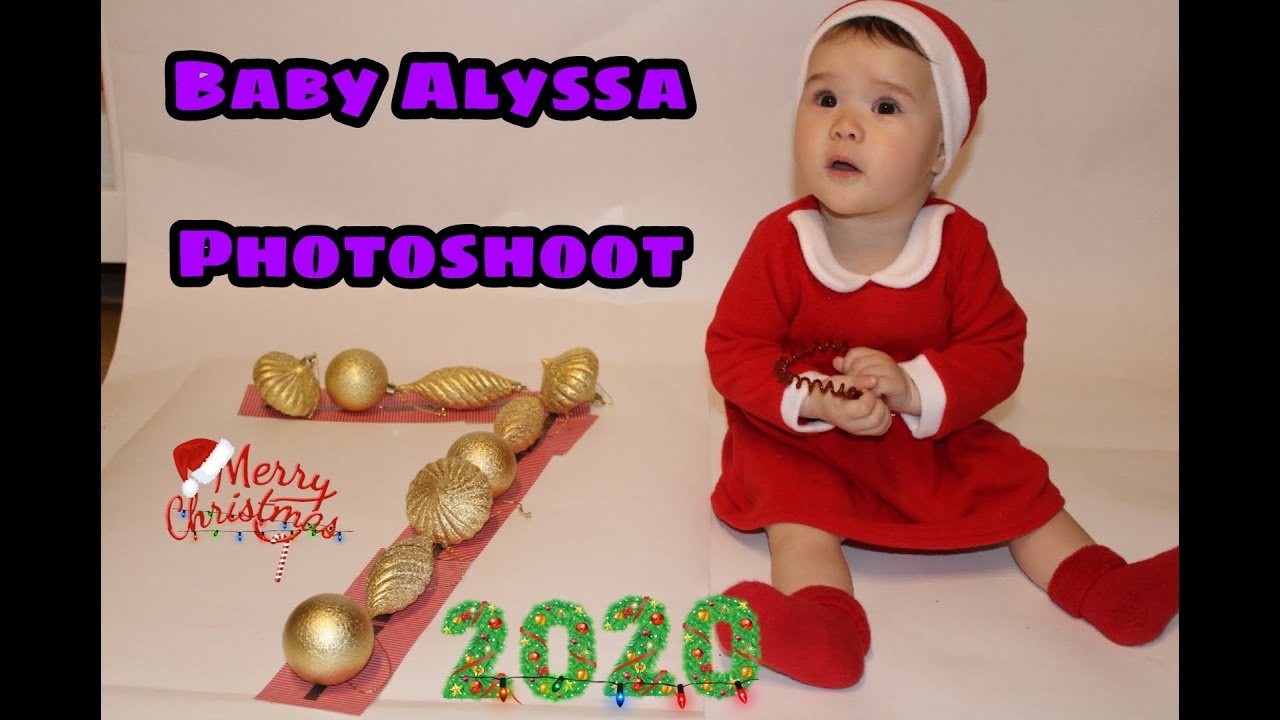 Baby 7 Month old home idea photoshoot/ Camera/Eos 2000D/ Xmas outfit