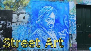 Street art, Serge Gainsbourg mur rue De Verneuil - Paris mars 2021 ...