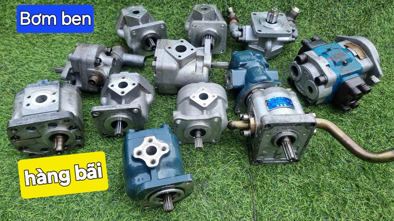 bơm nâng ben máy cày rùa thủy lực kubota iseki