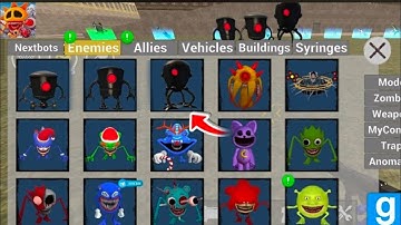 Nextbots in playground mod updated new omniroids italian brainrot characters chasing nextbots