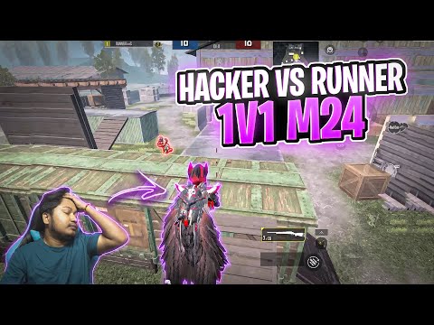 One Pro Hacker Challenge Me On Tdm 1V1 M24 - Runner Gaming - BGMI