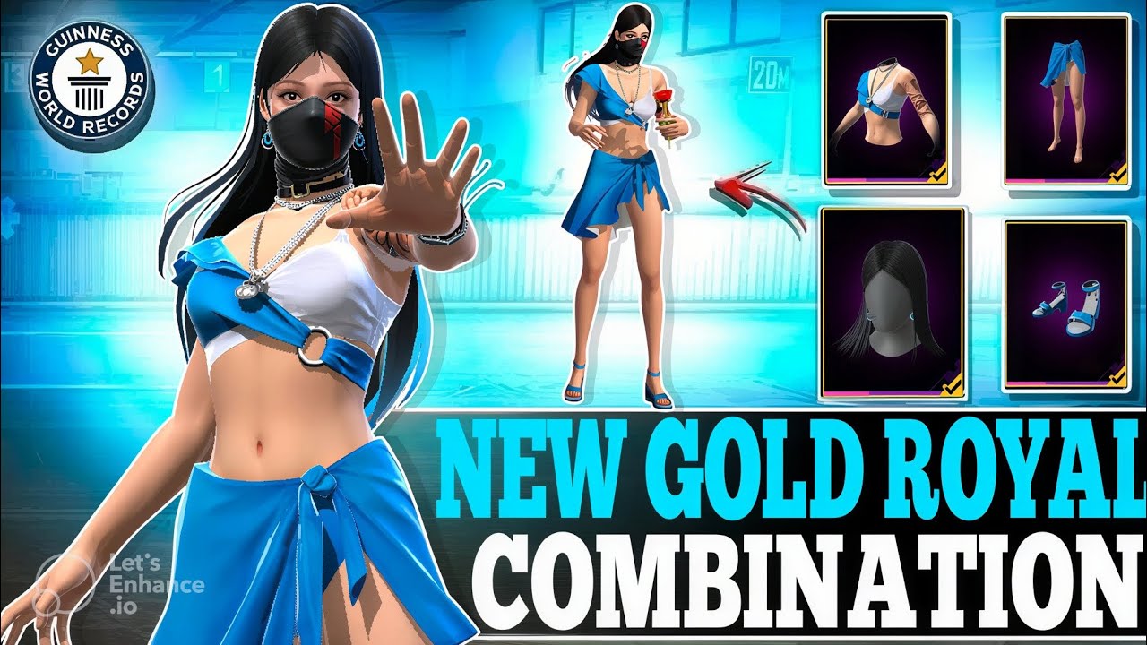 I FOUND 😍 NEW GOLD ROYAL BUNDLE GOD LEVEL DRESS COMBINATION IN FREEFIRE | THE DRIPPY 🔥