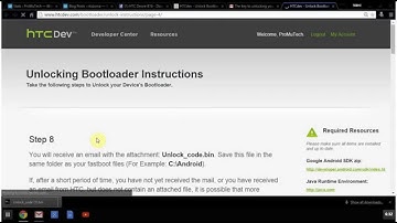 HTC Desire 816 rooting Part 1 Unlocking BootLoader