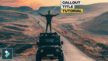 Create Motion Tracked Callout Titles in Filmora 13